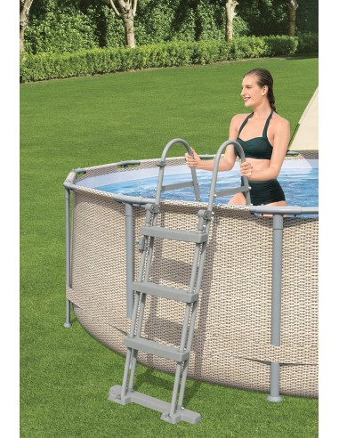 Wzmocniony basen ogrodowy na stelażu z baldachimem Bestway Power Steel 396x107 cm 6942138984590 6