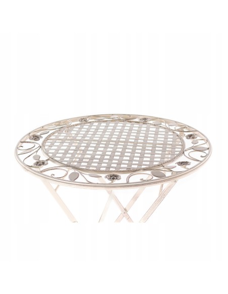 Metalowy zestaw mebli ogrodowych LAVENDER Meven, stolik + 2 krzesła 5902490744288 8