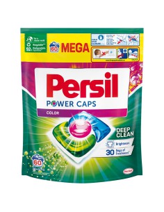 Skuteczne kapsułki do prania ubrań kolorowych Persil Power Caps 60 prań 9000101804294