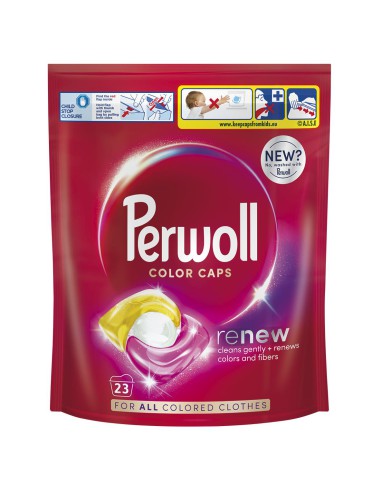 Praktyczne kapsułki do prania kolorowego Perwoll Renew Color Caps 23 prania 9000101810592