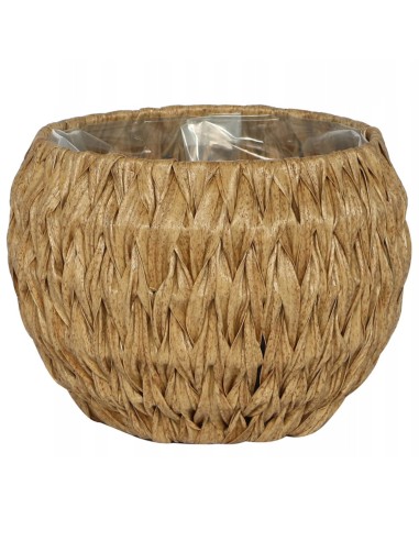 Okrągła donica z technorattanu Meven 31,5 x 20,5 cm 5900607539055