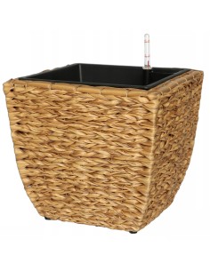 Duża donica technorattanowa Meven kwadratowa, 38,5 x 38,5 x 33,5 cm 5902490744349