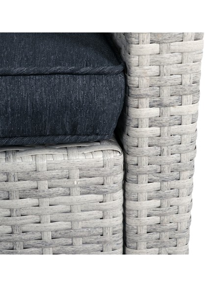 Elegancki komplet mebli PUERTO Meven jasnoszary, 6 elementów 5905842510005 7