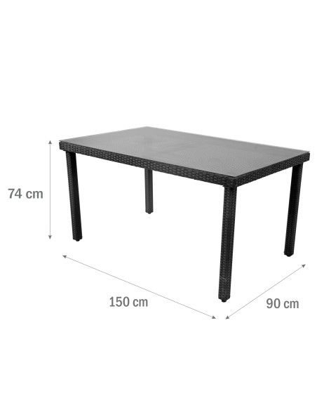 Ekskluzywny zestaw mebli ogrodowych PAISO Meven, stół + 6 krzeseł 5902490745759 13