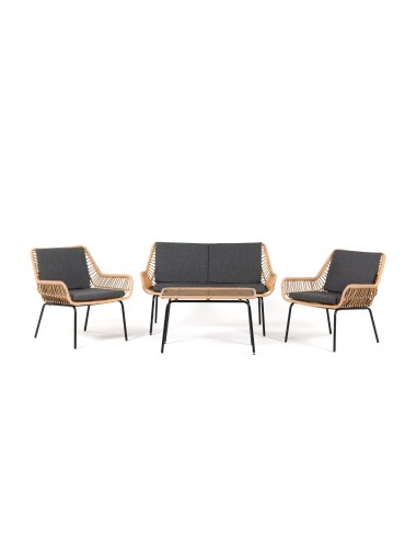 Wypoczynkowy zestaw mebli ogrodowych TILBURG Meven 2 x fotel + sofa + stolik kawowy 5902490745421 2