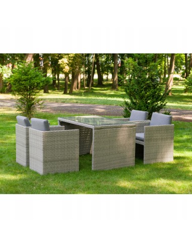 Komfortowy komplet mebli ogrodowych MONTREAL Meven 4 fotele + stół 5902490785717 10