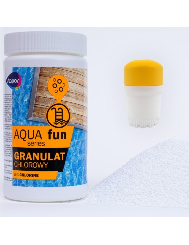 Funkcjonalny chlorowy granulat do basenu Stapar BIG CHLORINE Aqua fun 1kg 5908258389876