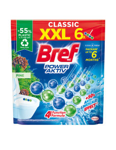 Sosnowe kostki do WC Bref Power Aktiv 6x50g 9000101592085