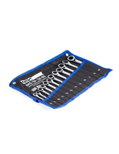 Zestaw 12 kluczy płasko-oczkowych z grzechotką w etui NAC-SP-12-RS, rozmiary 8-19 5905842511774