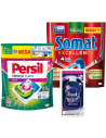 Czyszczące kapsułki do prania Persil 60 prań + neutralizujące tabletki do zmywarki Somat 75 szt. + GRATIS