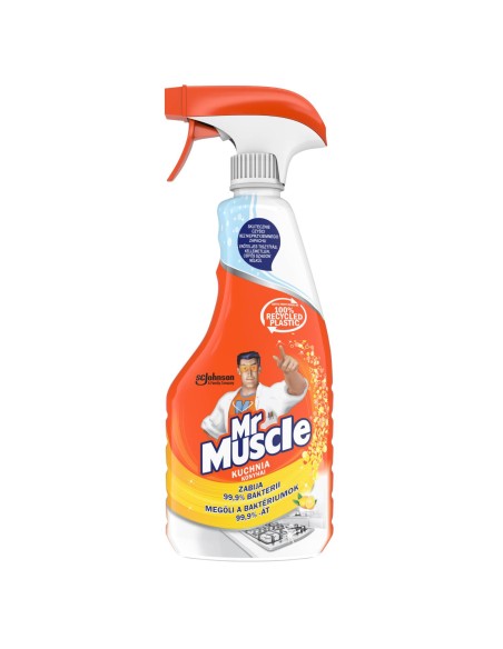 Wielofunkcyjny zestaw płynów do czyszczenia i dezynfekcji Mr Muscle kuchnia + łazienka + szyby + Pronto Wood Cleaner 5000204183108 2