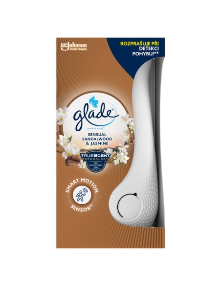 Funkcjonalny automatyczny odświeżacz powietrza Glade® sense & spray™ - Sensual Sandalwood & Jasmine + zapas 5000204075236 2