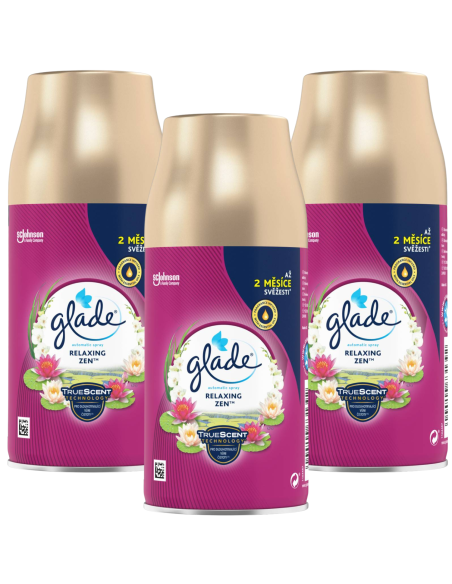 Wkłady do odświeżacza powietrza automatycznego Glade® automatic spray - Relaxing Zen 3 x 269 ml 5000204731392