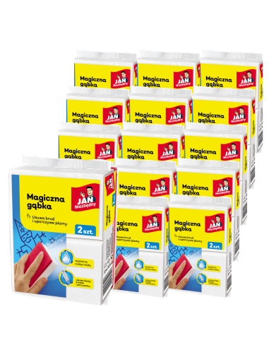 Duży zestaw magicznych gąbek Jan Niezbędny, 15 x dwupak 5900536235417