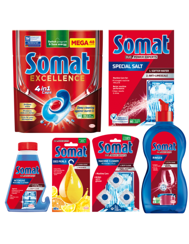 Funkcjonalny zestaw do pielęgnacji zmywarki SOMAT 9000101576191