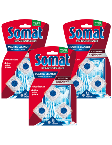 Duży zestaw tabletek do czyszczenia zmywarki SOMAT Machine Cleaner 9 x 20g 9000100999786