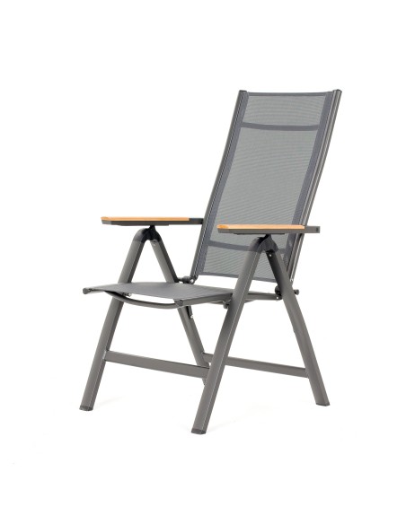 Komfortowy fotel ogrodowy rozkładany Kingston Meven 61x71x111cm 5905842515598 3