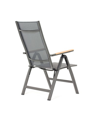 Komfortowy fotel ogrodowy rozkładany Kingston Meven 61x71x111cm 5905842515598 5
