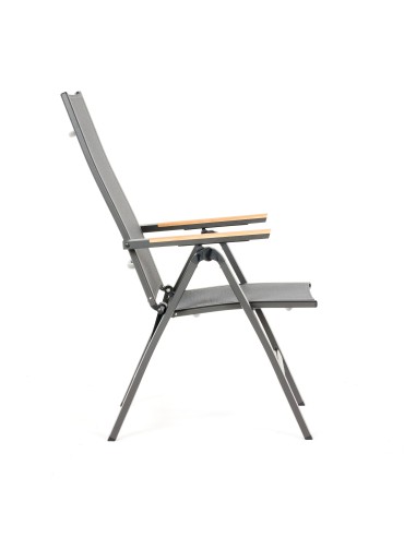 Komfortowy fotel ogrodowy rozkładany Kingston Meven 61x71x111cm 5905842515598 6