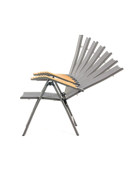 Komfortowy fotel ogrodowy rozkładany Kingston Meven 61x71x111cm 5905842515598 7