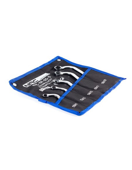 Praktyczny zestaw 5 kluczy oczkowych typu "S" w etui NAC-SP-05-S 5905842511798 5