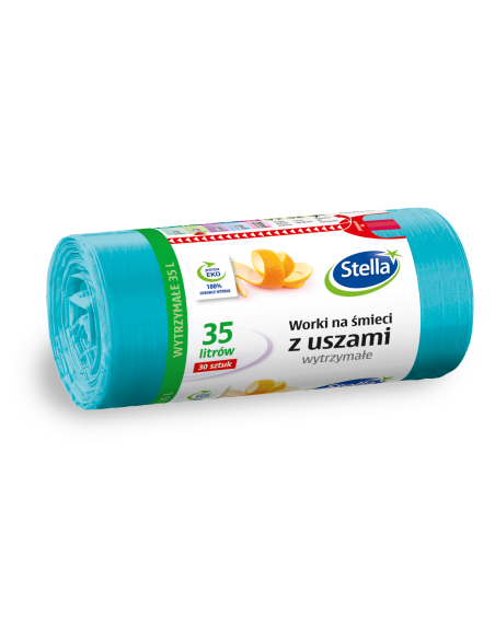 Zawiązywane worki na śmieci Stella 35L 30 szt. 3 rolki 5903936009718 2