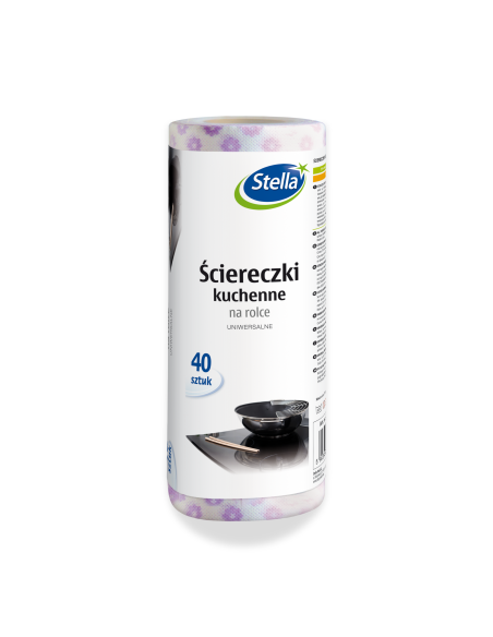 Wszechstronne ściereczki kuchenne na rolce Stella 40 szt. 5 rolek 5903936012954 2