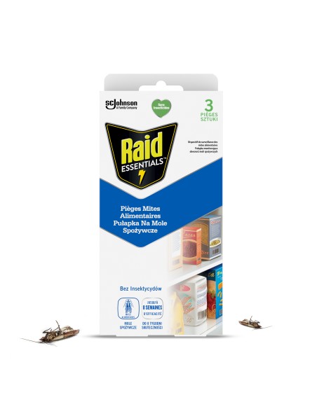 Praktyczna pułapka na mole spożywcze Raid Essentials 3x3 szt. 5905718981335 2