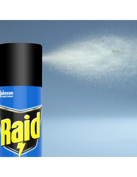 Natychmiastowy spray przeciw muchom, komarom, osom i innym owadom latającym Raid 3x 400 ml 8711800137873 6