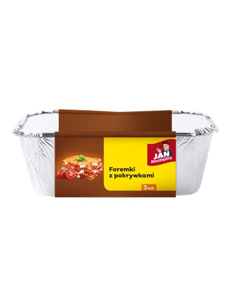 Foremki aluminiowe do pieczenia i mrożenia 3szt Jan Niezbędny 5900536234731 3