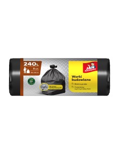 Duże worki na odpady budowlane Jan Niezbędny 240L 8szt. 5900536329963 2