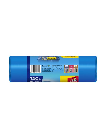 Supermocne worki na śmieci Jan Niezbędny 120L 20szt. 5900536255392 3