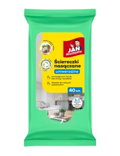 Nasączane ściereczki uniwersalne Jan Niezbędny 40 szt. 5201314185802