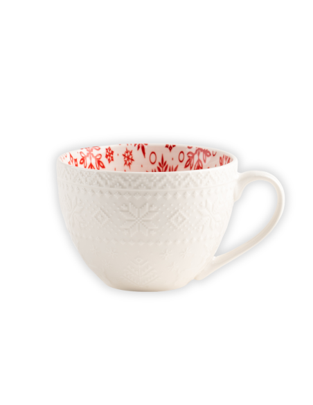 Świąteczny zestaw 4 porcelanowych kubków w opakowaniu prezentowym 530 ml 5905842527126 6