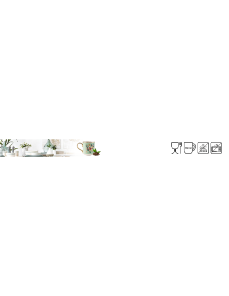 Zdobiony kubek porcelanowy ze złotym uchem z opakowaniu prezentowym 550 ml 5905842527164 6