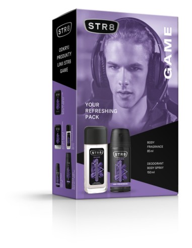 Zestaw świąteczny męski STR8 Game Spray zapachowy + Dezodorant 5900536354859