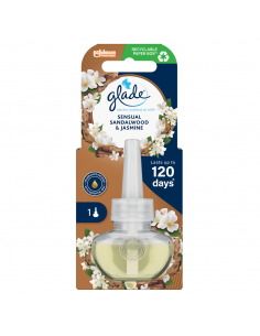 Wkład do odświeżacza powietrza Glade Electric scented oil jaśmin i drzewo sandałowe 20 ml 5000204348477