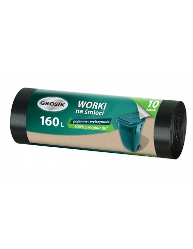 Pojemne worki na śmieci 160L Grosik 10 szt. 5900536234748