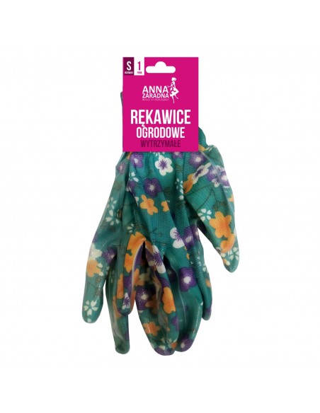 Kolorowe rękawice ogrodowe, mix wzorów Anna Zaradna rozmiar S 5903936041534 3