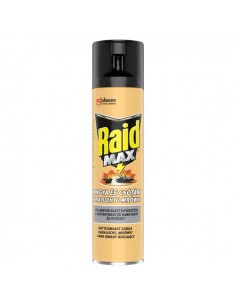 Natychmiastowy spray owadobójczy przeciw karaluchom i mrówkom Raid Max 400ml 8711800137866