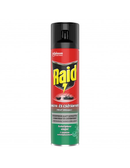 Eukaliptusowy aerozol przeciw owadom biegającym Raid 400 ml 5000204876048