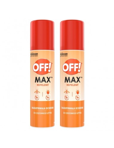 Ochronny preparat w aerozolu przeciwko owadom OFF! Max 2x100ml 5905718981373