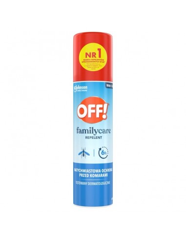 Łatwy w aplikacji repelent odstraszający komary OFF! Family Care 3x100ml 5000204330182 2