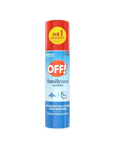 Łatwy w aplikacji repelent odstraszający komary OFF! Family Care 3x100ml 5000204330182 2