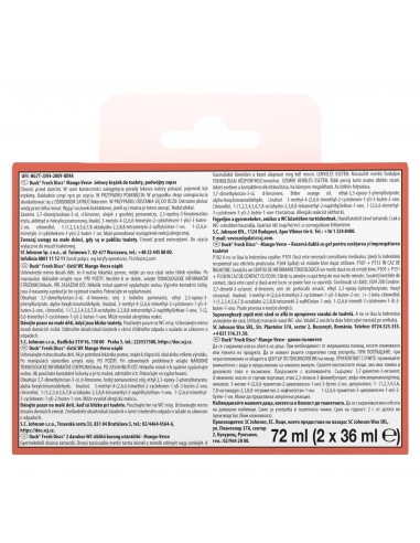 Podwójny zapas żelowych krążków do toalet Duck Fresh Discs Mango Verse 5000204369670 2