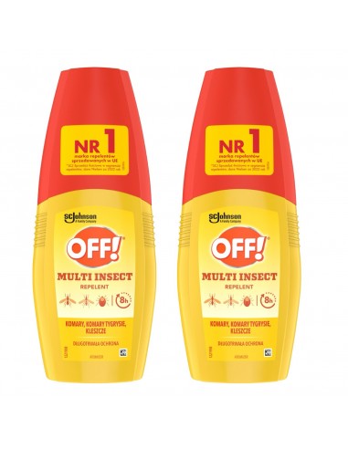 2x Spray odstraszający komary i kleszcze w atomizerze OFF! Multi Insect 100 ml 5000204152197