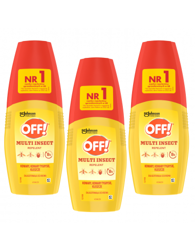 3x Spray odstraszający komary i kleszcze w atomizerze OFF! Multi Insect 100 ml 5000204152197