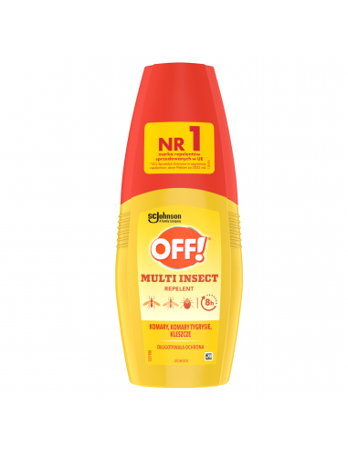 3x Spray odstraszający komary i kleszcze w atomizerze OFF! Multi Insect 100 ml 5000204152197 2