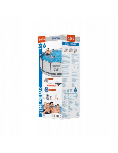 Stelażowy basen ogrodowy okrągły Steel Pro Max Bestway 427 x 122 cm 6942138983258 8