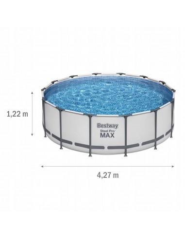 Stelażowy basen ogrodowy okrągły Steel Pro Max Bestway 427 x 122 cm 6942138983258 12